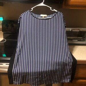 MICHAEL Michael Kors Navy and White Blouse